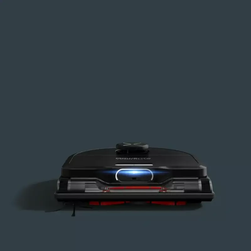 Robot vacuum Rowenta X‑Plorer RR9465WH — bagless D-shape, 0.35 L dust bin, 120 min runtime, Li‑Ion, 97×325×335 mm, black