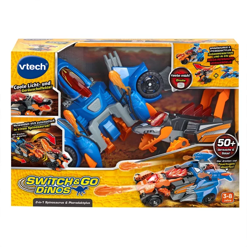 VTech Switch & Go Dinos 549304, 3 yr(s), Sounding, Multicolour, 570 g