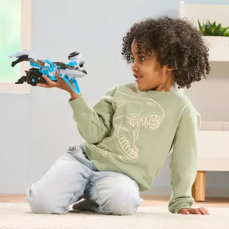 Transforming Toy VTech Switch & Go Dinos Fire Pterotactyl — VTech model 80-572804, electronic transforming dinosaur/vehicle