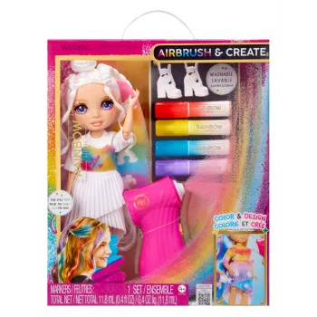 Rainbow High Air Brush & Create Fashion Dolls - Purple Eyes, Fashion doll, Female, 4 yr(s), Boy/Girl, Multicolour