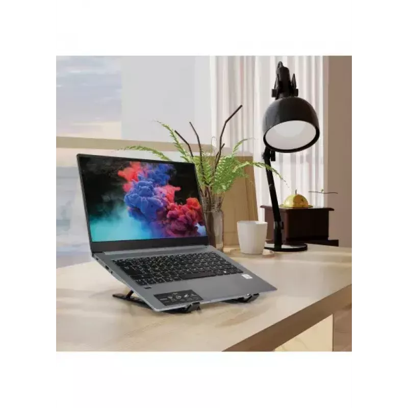 Laptop stand Port Designs 901107 Black Aluminium 39.6 cm