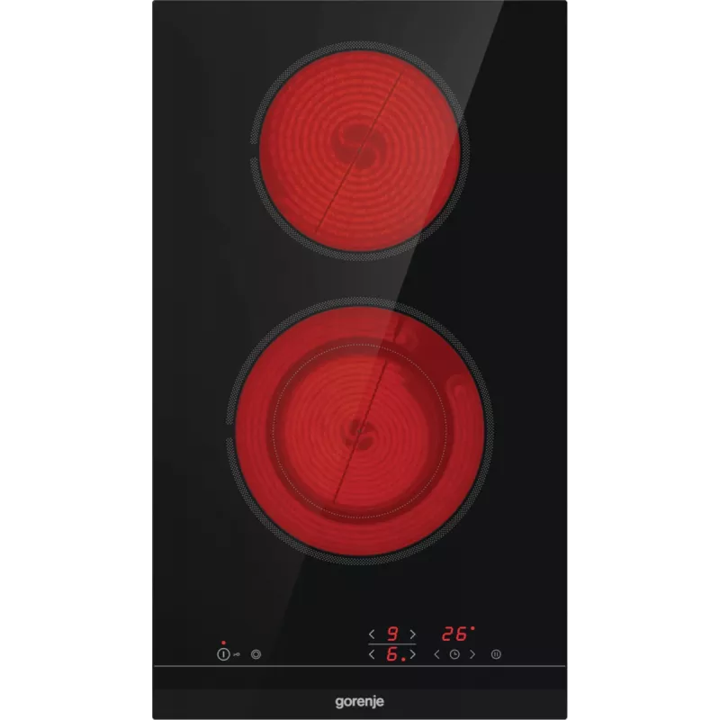 Gorenje Glaskeramisk häll ECT322BCSC, Black, Built-in, Ceramic hob, Glass-ceramic, 2 zone(s), 2 zone(s)