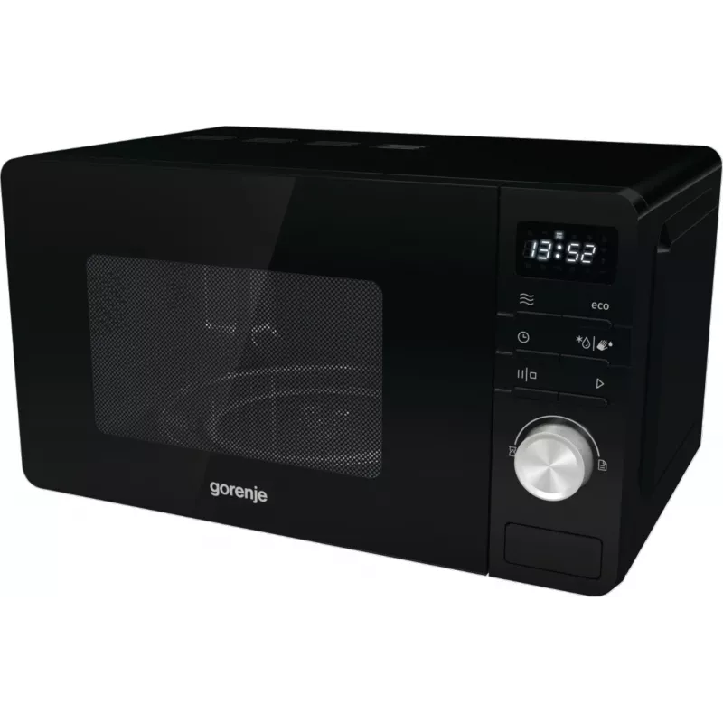 Gorenje Mikrovågsugn MO20A3B, Countertop, Solo microwave, 20 L, 800 W, Built-in display, LED