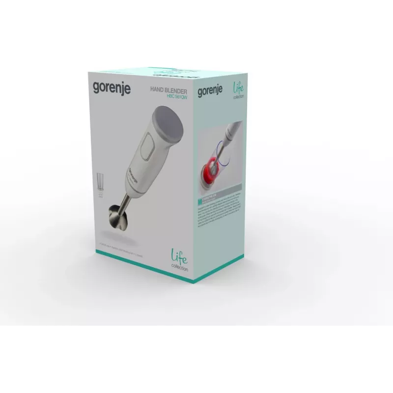Hand blender Gorenje HBC561QW ? 560 W, 0.5 L cup, white