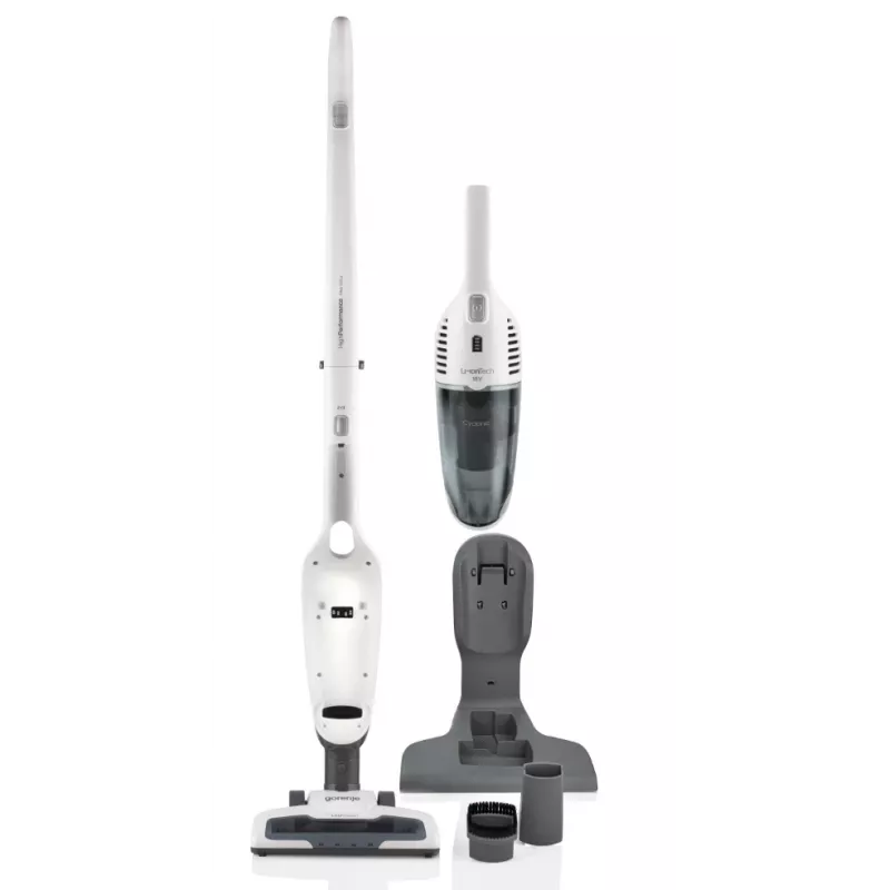 Gorenje SVC180FW 2-in-1 stick vacuum Battery Dry HEPA Bagless 0.6 L White