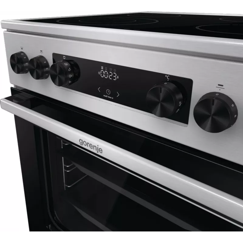 Gorenje GECS6C70XC cooker Freestanding cooker Electric Coil hob Stainless steel