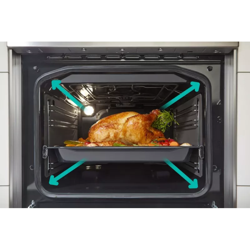 Gorenje GECS6C70XC cooker Freestanding cooker Electric Coil hob Stainless steel