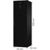 Gorenje G600 Frysskåp FN619EABK6 H247B, 280 L, 12.6 kg/24h, SN-N, No Frost system, E, Black