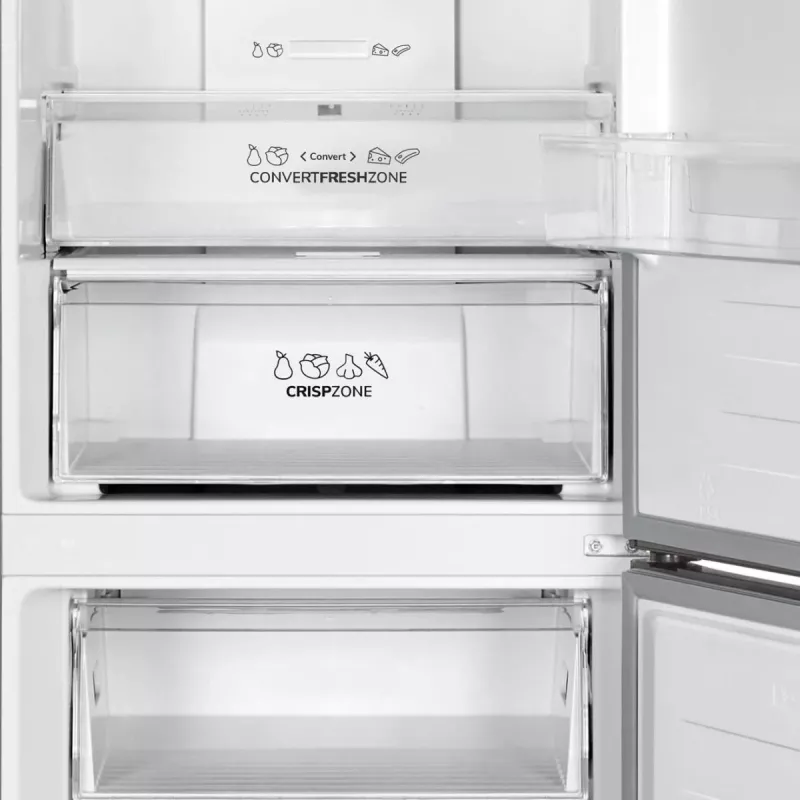 Gorenje Fridge Freezer Combination NRK619CABXL4, 304 L, 6 kg/24h, Class C, Fresh Zone Compartment, Black