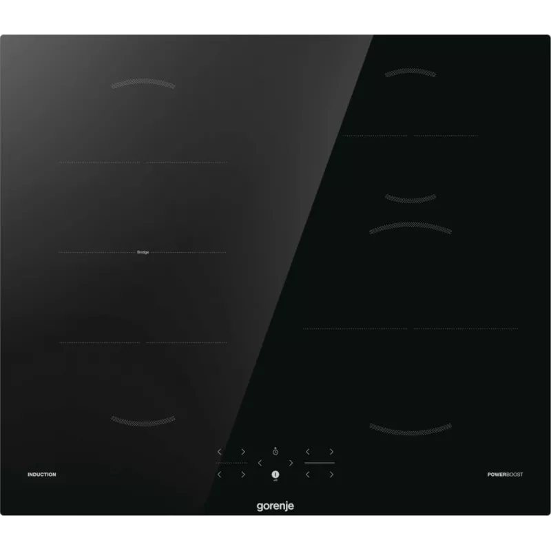 Gorenje Induktionshäll GI6421BSC, Black, Built-in, 59.5 cm, Zone induction hob, Glass-ceramic, 4 zone(s)