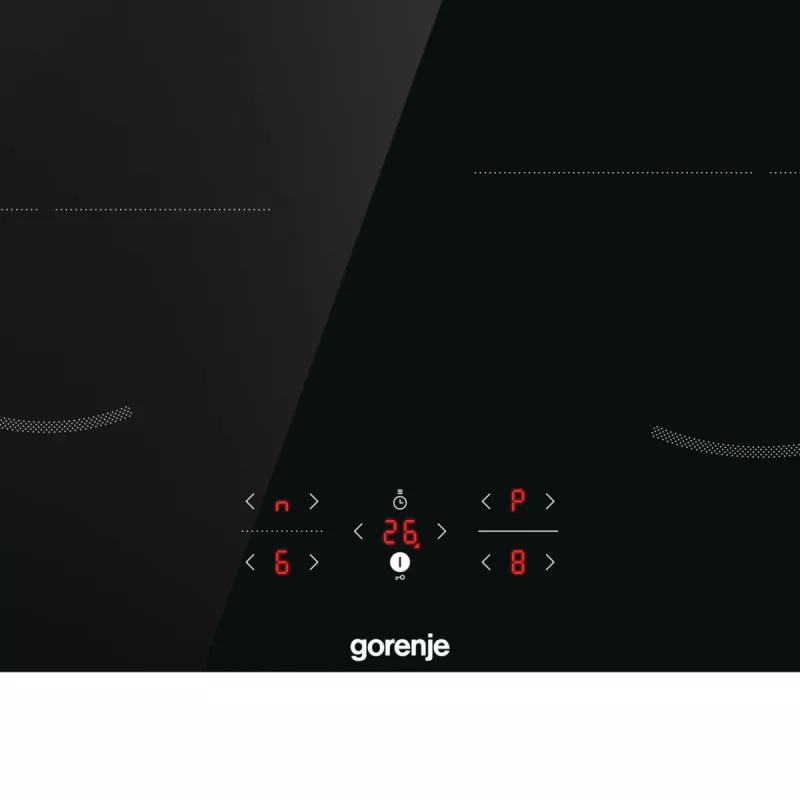 Gorenje Induktionshäll GI6421BSC, Black, Built-in, 59.5 cm, Zone induction hob, Glass-ceramic, 4 zone(s)