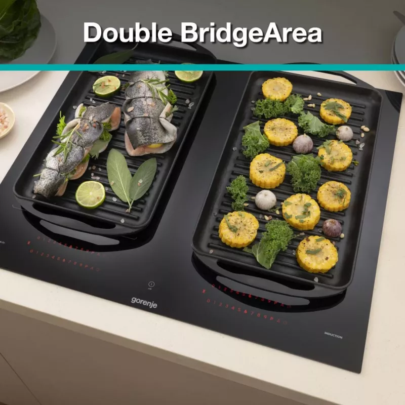 Gorenje Induktionshäll GI6443BSCWF, Black, Built-in, 60 cm, Zone induction hob, Glass-ceramic, 4 zone(s)