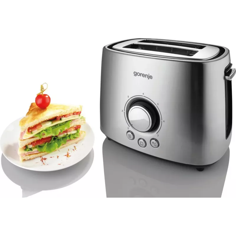 Gorenje T1000E 7 2 slice(s) 1000 W Stainless steel