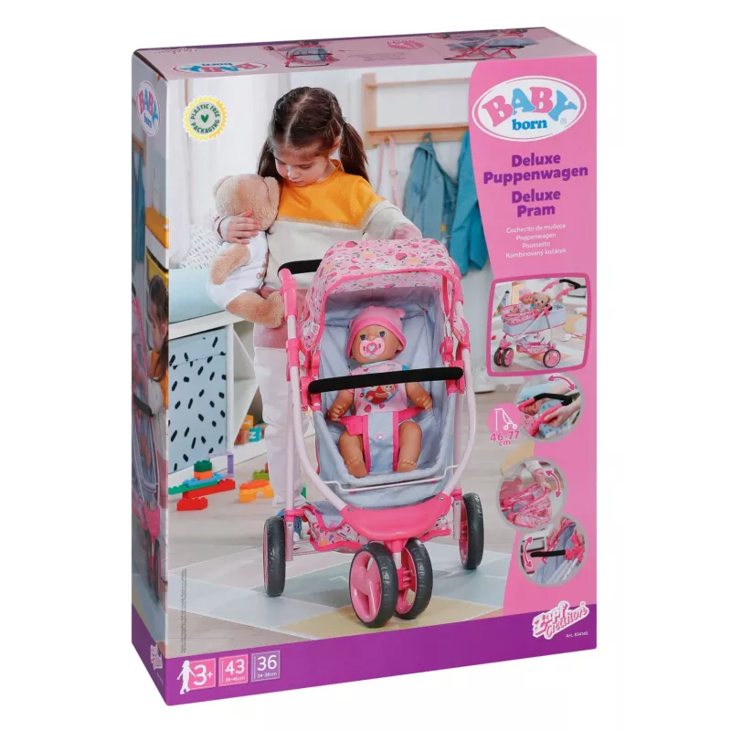 BABY born Deluxe Pram, Doll pram, 3 yr(s)