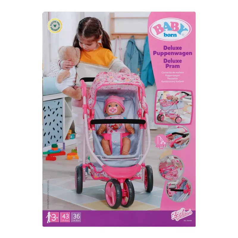 BABY born Deluxe Pram, Doll pram, 3 yr(s)