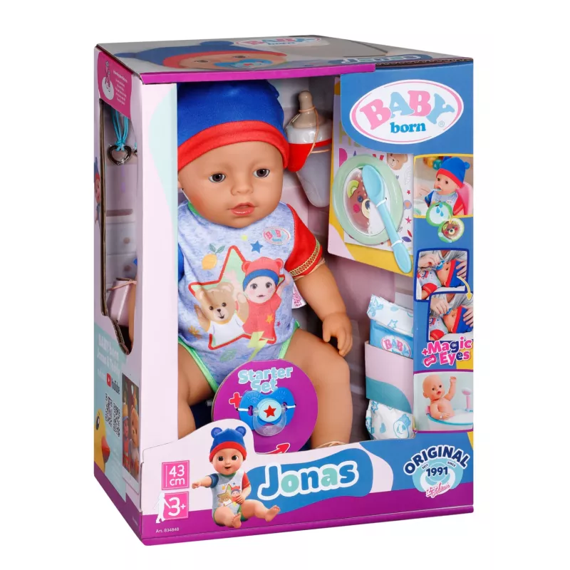 BABY born Jonas 43cm, Baby doll, Male, 3 yr(s), Boy/Girl, 430 mm, Multicolour