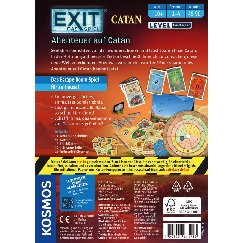 Kosmos EXIT - Das Spiel Card Game Strategy