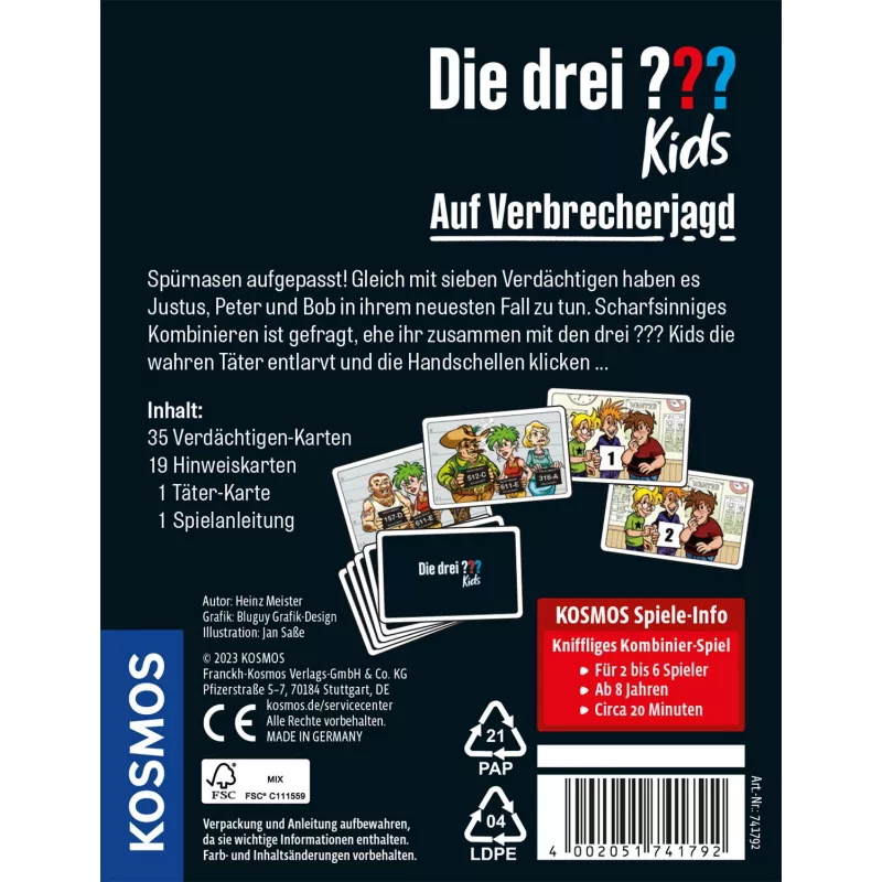 Kosmos 74179 Die drei jQuery22009414852831456957_1703856853844 15 min Card Game Detective