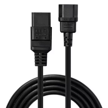 Lindy 1m C14 to C19 Mains Extension Cable, Black, 3 m, IEC C14, IEC C19, 250 V