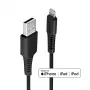 Lindy 2m USB Type A to Lightning Cable, Black, 2 m, Lightning, USB A, Black, Straight, Straight