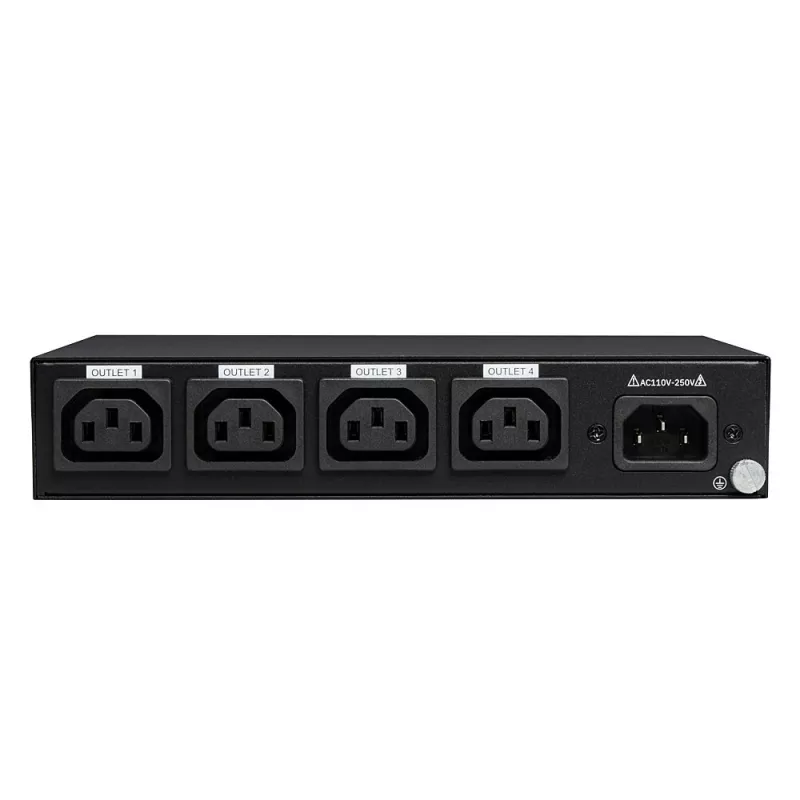 Lindy 32622 power distribution unit (PDU) 4 AC outlet(s) 1U Black