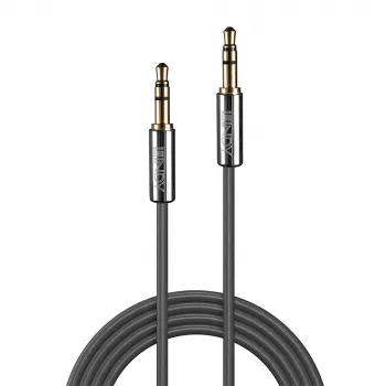 Lindy 5m 3.5mm Audio Cable, Cromo Line, 3.5mm, Male, 3.5mm, Male, 5 m, Anthracite