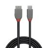 Lindy 1m USB 3.2 Type C to Micro-B Cable, Anthra Line, 1 m, USB C, Micro-USB B, USB 3.2 Gen 1 (3.1 Gen 1), Black
