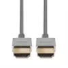 Lindy Ultra High Speed HDMI Slim Cable 0.5m, 0.5 m, HDMI Type A (Standard), HDMI Type A (Standard), 48 Gbit/s, White