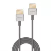 Lindy Ultra High Speed HDMI Slim Cable 1m, 1 m, HDMI Type A (Standard), HDMI Type A (Standard), 48 Gbit/s, White