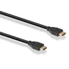 Lindy 0.5m 4K60Hz HDMI Cable, Flexible, 0.5 m, HDMI Type A (Standard), HDMI Type A (Standard), 18 Gbit/s, Black