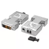 Lindy 1500m Fibre Optic DVI-D Single Link Extender, DVI, DVI-D, 1920 x 1200 pixels, Silver, 1500 m, 40 x 70 x 15 mm