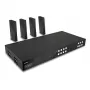 Lindy 150m Cat.6 4x4 HDMI 4K60 HDBaseT Matrix Extender, 3840 x 2160 pixels, AV transmitter & receiver, 150 m, Wired, Black, HDCP