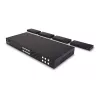 Lindy 150m Cat.6 4x4 HDMI 4K60 HDBaseT Matrix Extender, 3840 x 2160 pixels, AV transmitter & receiver, 150 m, Wired, Black, HDCP