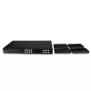 Lindy 150m Cat.6 4x4 HDMI 4K60 HDBaseT Matrix Extender, 3840 x 2160 pixels, AV transmitter & receiver, 150 m, Wired, Black, HDCP
