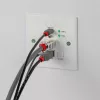 Lindy 150m Cat.6 HDMI 4K60 & Type C HDBaseT UK Wall Plate KVM Extender, Transmitter