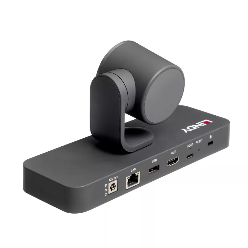 Lindy 38422 video conferencing camera 8 MP Black 3840 x 2160 pixels 30 fps