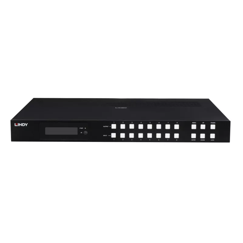 Lindy 38434 matrix switcher Scaling matrix switcher Built-in display
