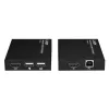 Lindy HDMI, KVM & IR over IP Extender, Transmitter & receiver, Wired, 150 m, Cat5e, Cat6, Black, Metal