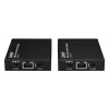 Lindy HDMI, KVM & IR over IP Extender, Transmitter & receiver, Wired, 150 m, Cat5e, Cat6, Black, Metal