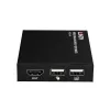 Lindy HDMI, KVM & IR over IP Extender, Receiver, Transmitter & receiver, Wired, 150 m, Cat5e, Cat6, Black, Metal