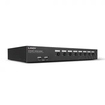 Lindy 39538 KVM switch Rack mounting Black