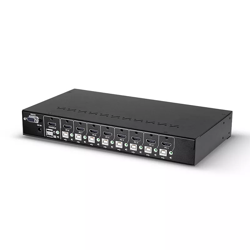 Lindy 39538 KVM switch Rack mounting Black