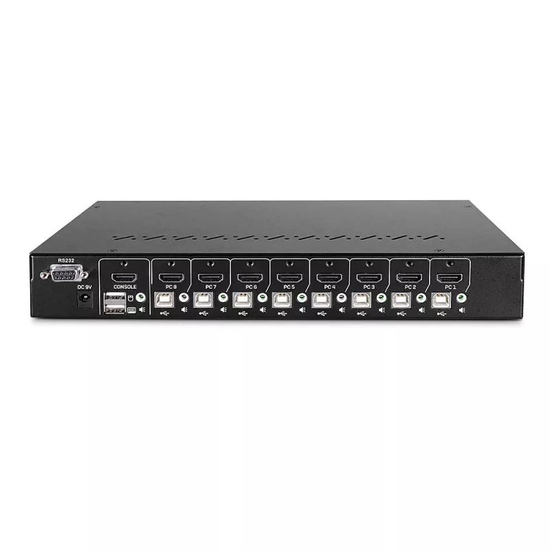 Lindy 39538 KVM switch Rack mounting Black