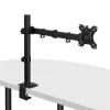 Lindy Single Adjustable Display Mount, 8 kg, 33 cm (13 inch), 81.3 cm (32 inch), 75 x 75 mm, 100 x 100 mm, Black