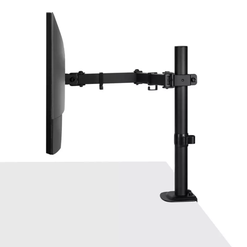 Lindy Single Adjustable Display Mount, 8 kg, 33 cm (13 inch), 81.3 cm (32 inch), 75 x 75 mm, 100 x 100 mm, Black