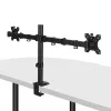 Lindy Dual Adjustable Display Mount, 8 kg, 33 cm (13 inch), 81.3 cm (32 inch), 75 x 75 mm, 100 x 100 mm, Black