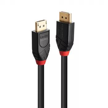 Lindy 5m Active DisplayPort 1.4 Cable, 5 m, DisplayPort, DisplayPort, Male, Male, 7680 x 4320 pixels