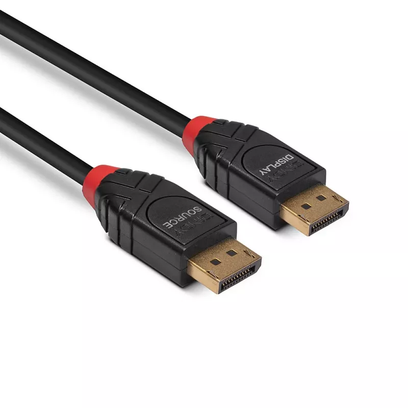 Lindy 5m Active DisplayPort 1.4 Cable, 5 m, DisplayPort, DisplayPort, Male, Male, 7680 x 4320 pixels