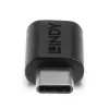Lindy USB 3.2 Type C to C Adapter, USB 3.2 Type C, USB 3.2 Type C, Black