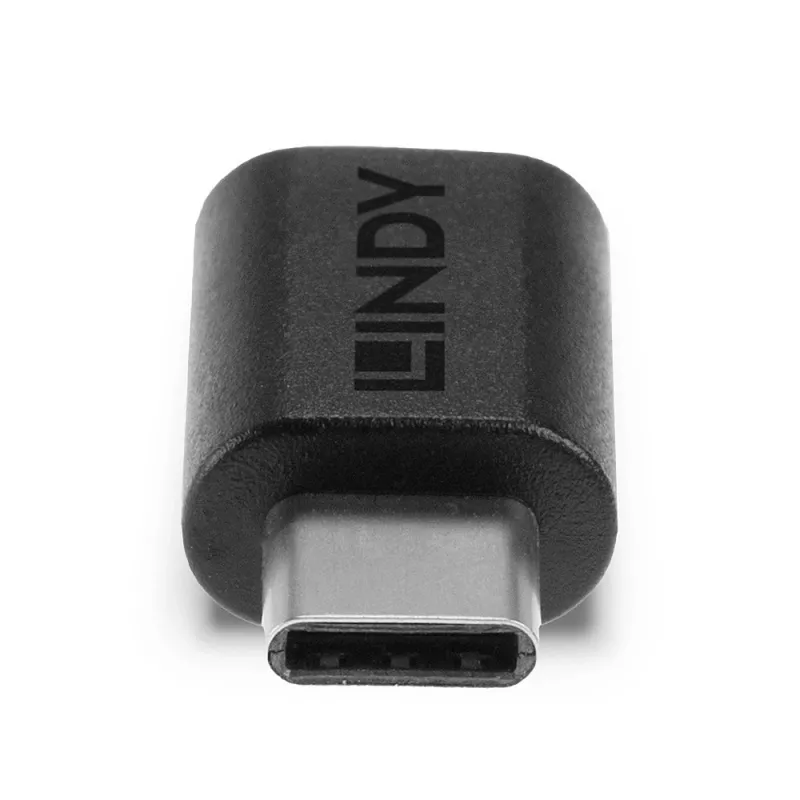 Lindy USB 3.2 Type C to C Adapter, USB 3.2 Type C, USB 3.2 Type C, Black
